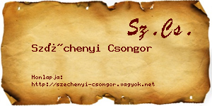 Széchenyi Csongor névjegykártya