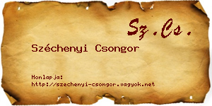 Széchenyi Csongor névjegykártya